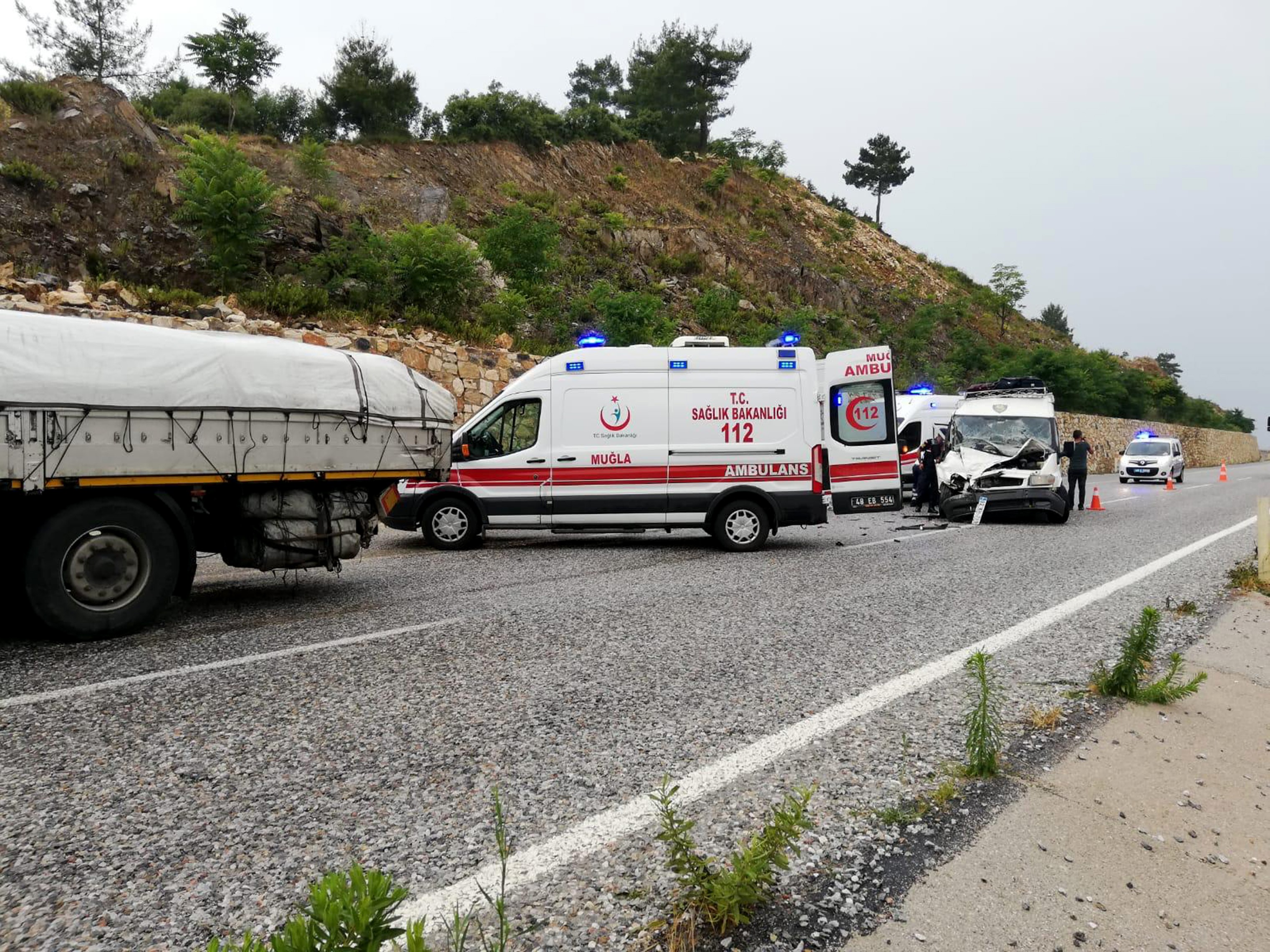 Trafik Kazasında 14 Kişi Yaralandı&nbsp;&nbsp;