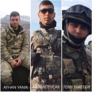 Adıyaman,Hatay ve İzmir'e Şehit Ateşi Düştü