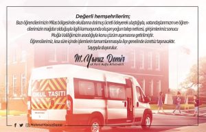 Öğrenciler Okullarına Ücretsiz Ulaşacak