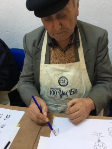 100 Yaş Evi’nde Kuşaklar Sanat Üretiyor