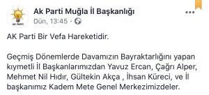 Ak Parti Muğla’da “Fotoğraf Krizi”