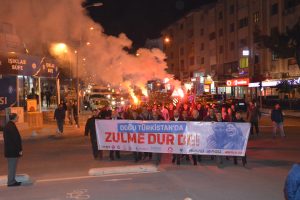 Muğla’da Çin Zulmü Protesto Edildi