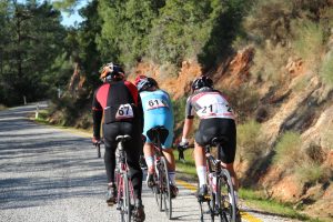 Muhteşem doğada pedal çevirdiler