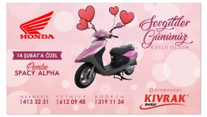 Kıvrak Motor Marmaris’ten Sevgililer Günü’ne Özel Pembe Motosiklet