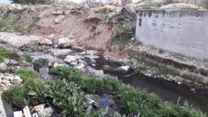 Şehrin ortasında atık su rezaleti