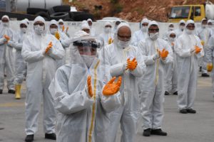 Bodrum'da temizlik personeli "koronavirüs timi" gibi çalışıyor
