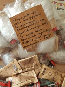 Mavi Bulut sınıfından sağlık çalışanlarına anlamlı jest