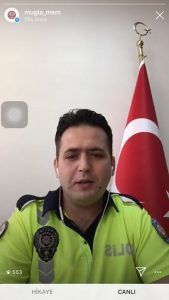 Polislerinden öğrencilere uzaktan trafik eğitimi