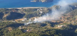 Sarıgerme’de yangın