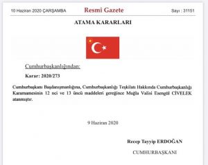 Civelek, Cumhurbaşkanı Başdanışmanlığı'na atandı