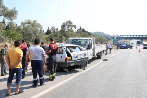 Yatağan'da kaza: 1 ölü, 1 yaralı