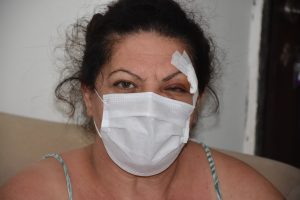 Darp görüntüleri güvenlik kamerasına yansıdı