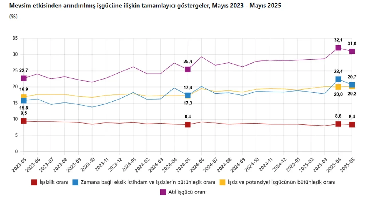 Tuik Mayis 2025 Issizlik Rakamlarini Acikladi 3230727 202506301015 5