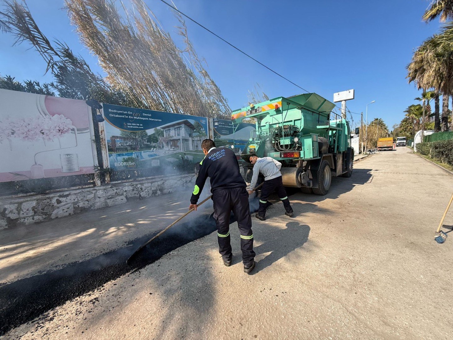 Bodrum Belediyesi Asfalt Çalişmalari Devam Ediyor (13)